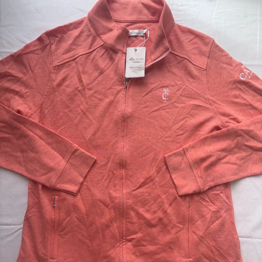 Peter Millar Coral Zip-Front Lightweight Jacket
